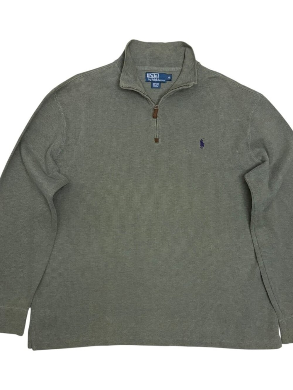 POLO RALPH LAUREN Sweater Quarter Zip Luxury Business Casual Shacket Mens XL